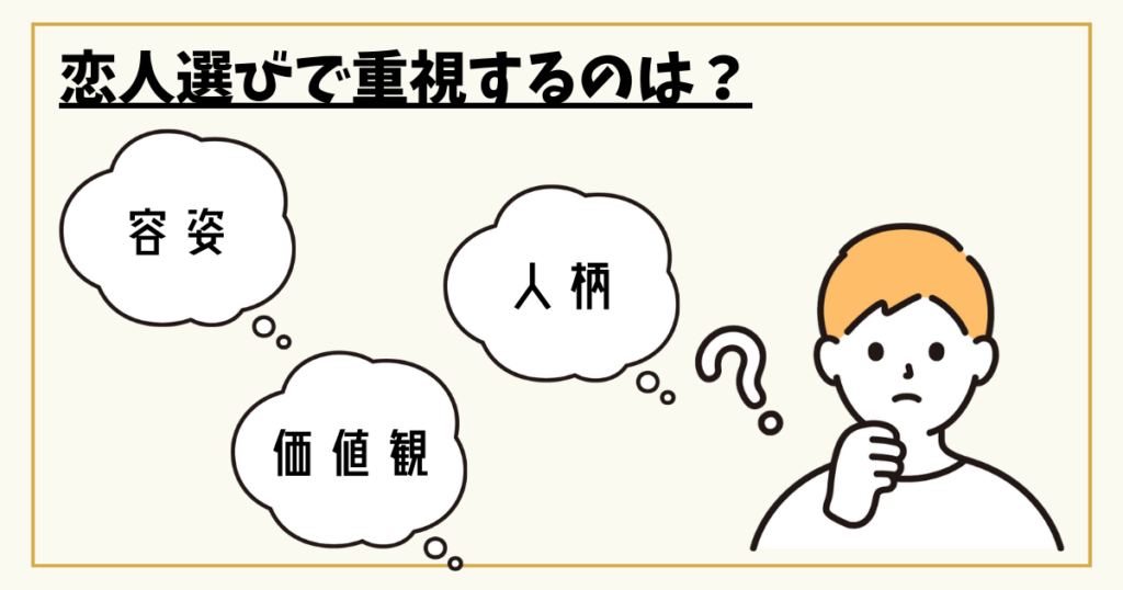 恋人選びで重視すること